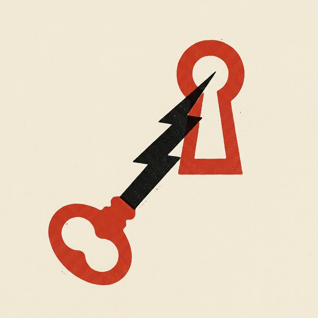 GhostLock — editorial hero illustration