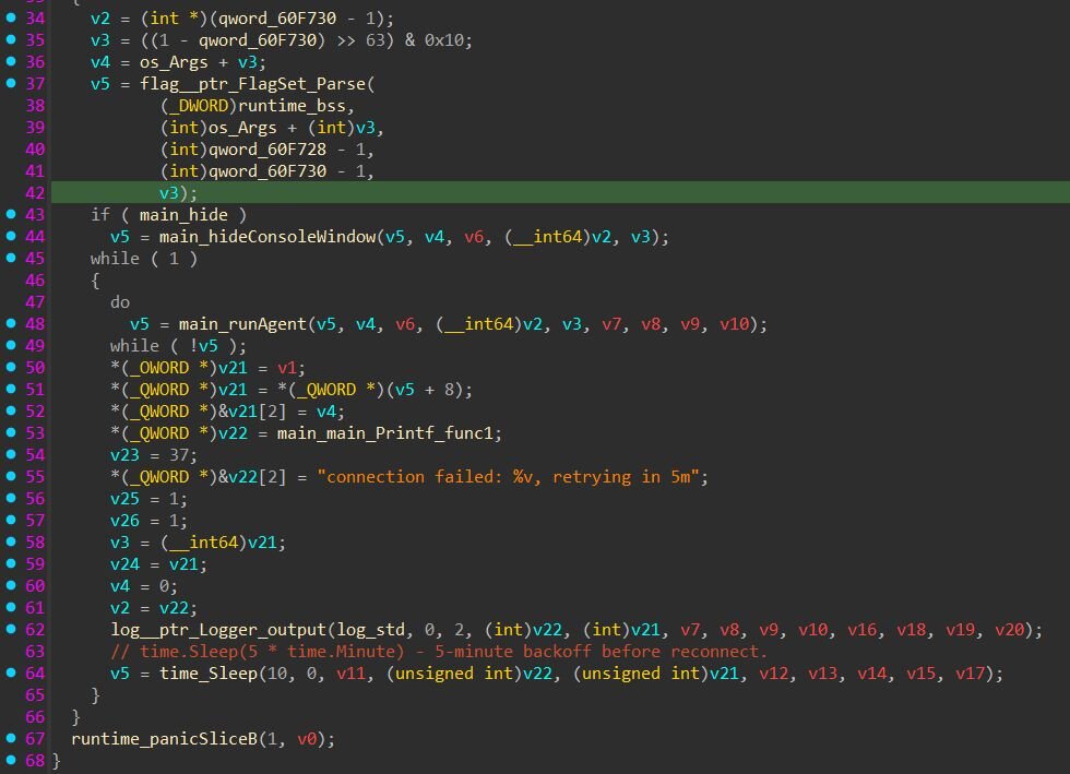 BeigeBurrow binary entry point decompiled